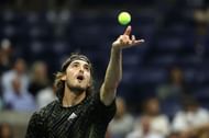 Stefanos Tsitsipas' serve has big a big weapon for him this week.
